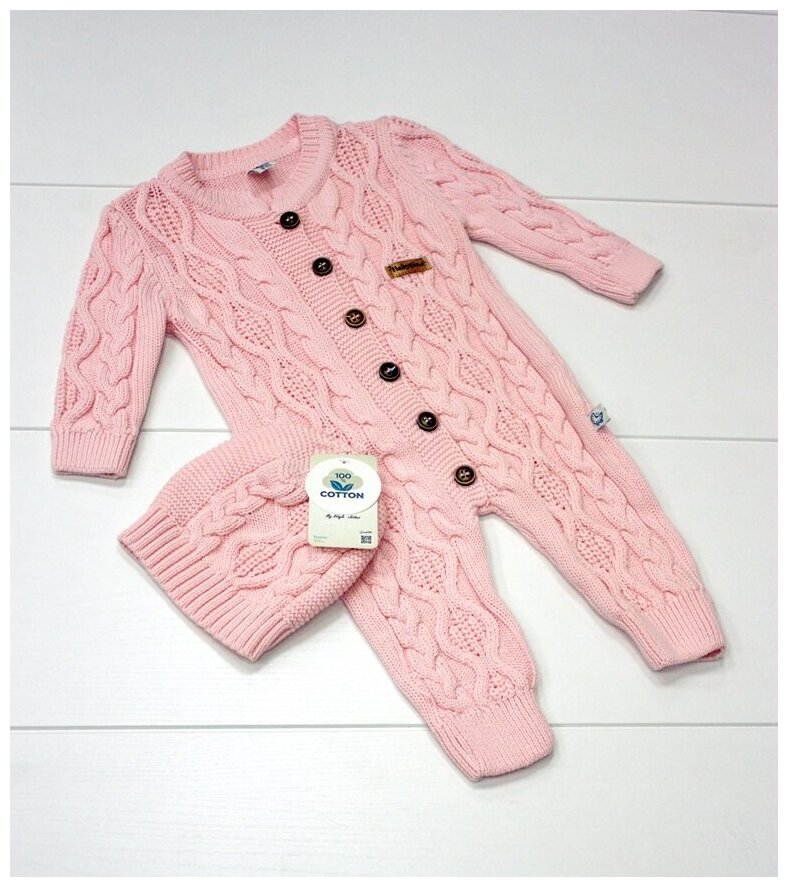 Комплект одежды BabyTime, размер 56, розовый