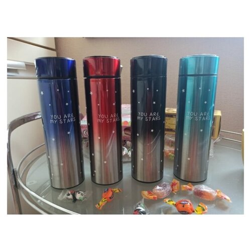 Умный термос с LED дисплеем температуры Fantasy Smart Cup для горячих и холодных напитков, красный