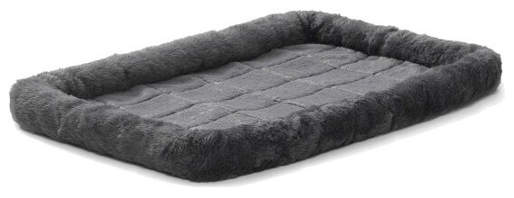 Лежанка Midwest Pet Bed меховая, серый 61х46 см