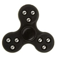СПИННЕР пластик мульти черный Roller ball Fidget Spinner- black Color PACK 9х9*1,1 см.