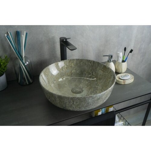 Раковина 41.5 см GID-ceramic MNC498 накладная раковина для ванной под камень gid mnc346c с донным клапаном