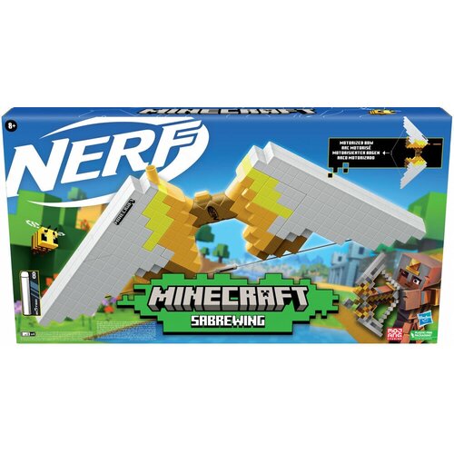 Бластер Hasbro Nerf Minecraft Sabrewing F4733EU4 hasbro бластер nerf зомби страйк переворот hasbro a9603eu4