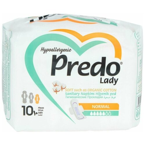 Прокладки Predo Lady Normal 10шт. прокладки гигиенические lady kitty day normal 24 5см 10 мл