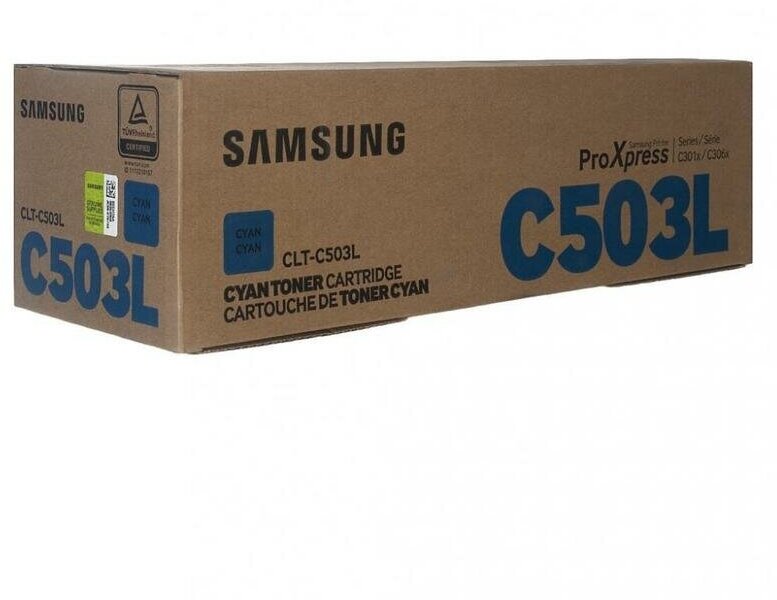 Картридж Samsung SU016A CLT-C503L для SL-C3060FR голубой - фото №5