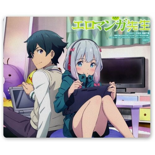 Коврик для мышки прямоугольный Eromanga-sensei Sagiri Izumi & Masamune Izumi