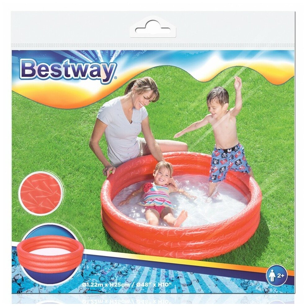 Игровой бассейн 122 х 25 см, Bestway, 51025 - фотография № 15