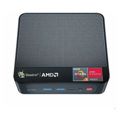 Компьютер неттоп Beelink SER3 AMD Ryzen 3 3200U, 16Гб, SSD 500Гб, HDMI, Windows 10 Pro