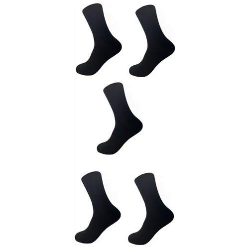 фото Мужские носки naitis, 5 пар, классические, размер 31, черный