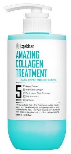 Spaklean Бальзам для волос с коллагеном - Amazing collagen treatment, 500мл