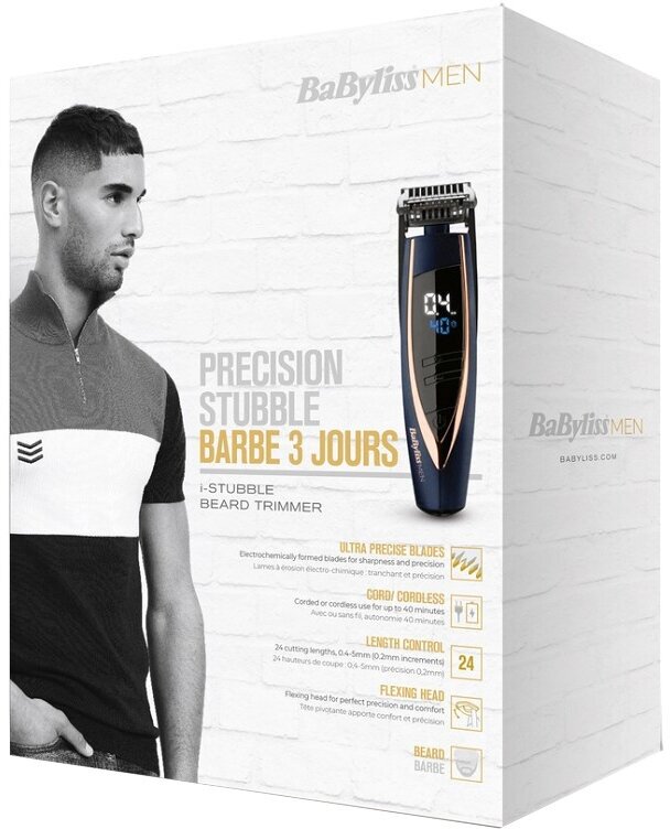 Триммер BaByliss E879E, blue/black - фотография № 8