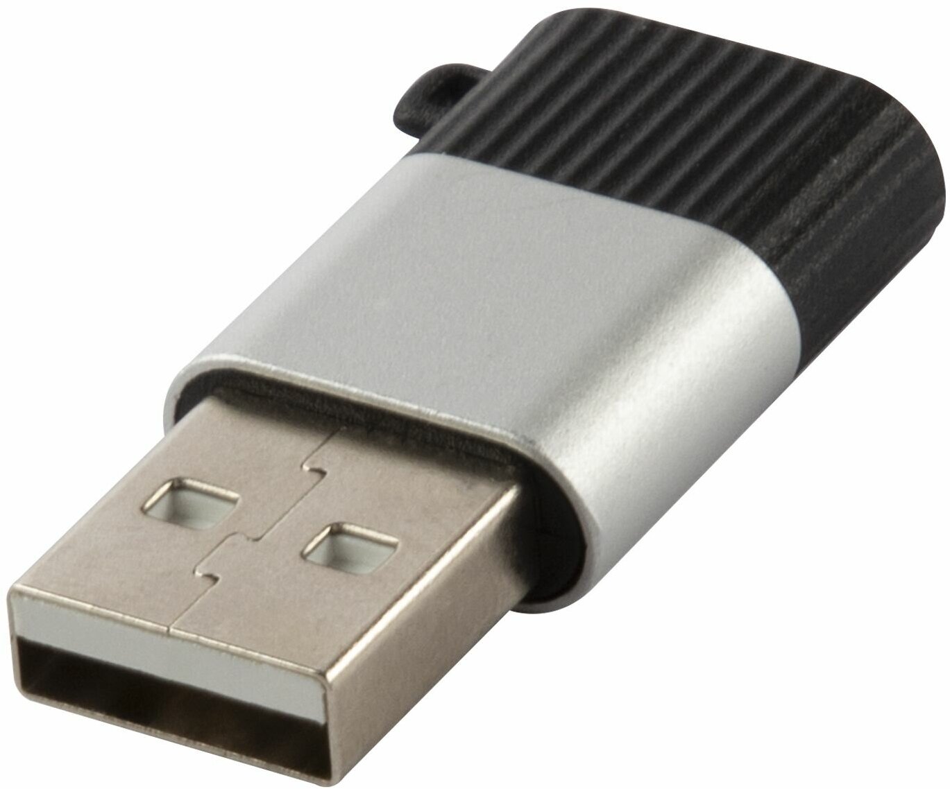 Адаптер переходник Type-C-USB до 3А/Адаптер питания/Переходник тайп си - юсб/Кабель для зарядки, черно-серебристый