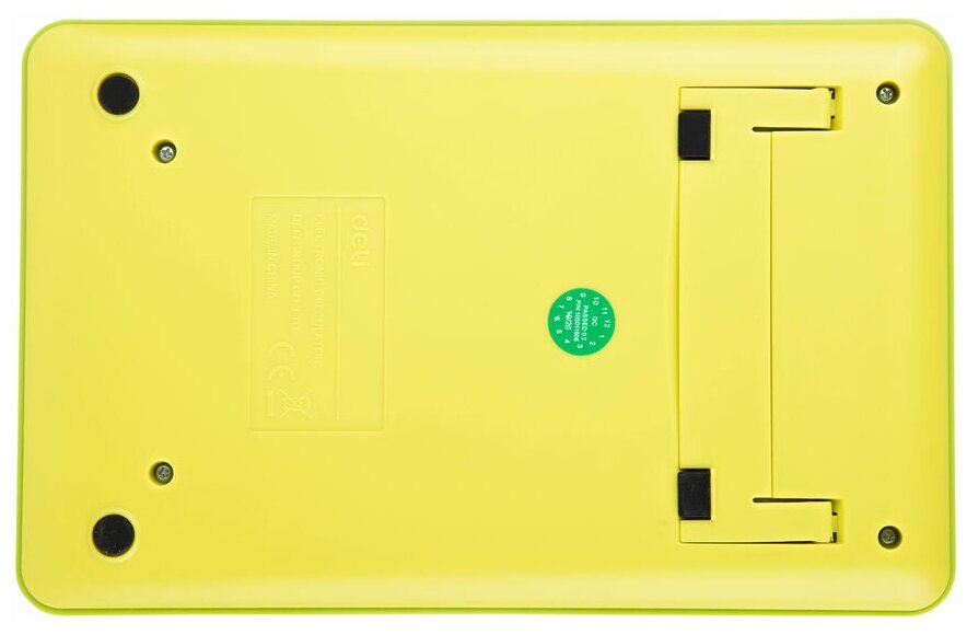 Калькулятор DELI Touch, EM01551, 12-разрядный, желтый