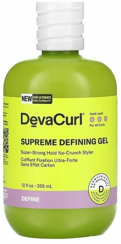 DevaCurl, Supreme Defining Gel, стайлер для укладки волос гель сверхсильной фиксации, 355 мл