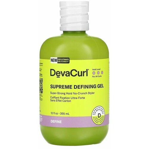 DevaCurl, Supreme Defining Gel, стайлер для укладки волос гель сверхсильной фиксации, 355 мл