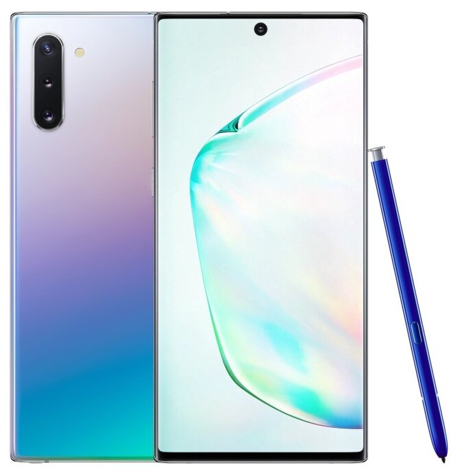 Смартфон Samsung Galaxy Note 10 5G 12/256 ГБ, 1 nano SIM, aura glow