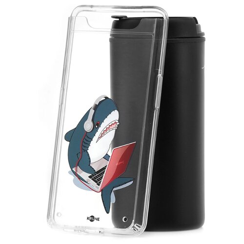 фото Чехол на samsung galaxy a80 kruche print акула