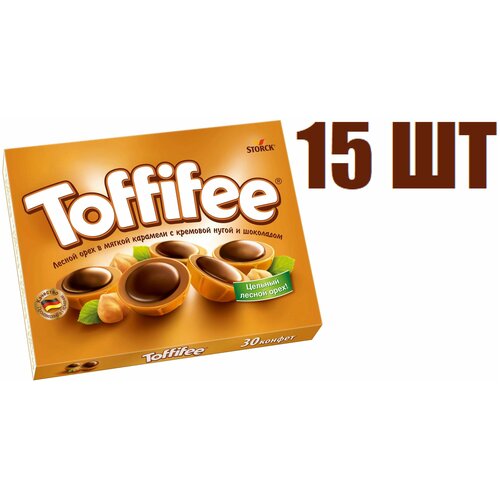 Набор конфет в коробке, "Toffifee, орешки в карамели и шоколаде, 250г 15 шт