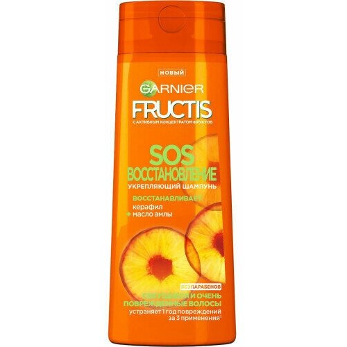 Garnier Fructis Шампунь для волос SOS Восстановление, 400 мл, 2 упаковки