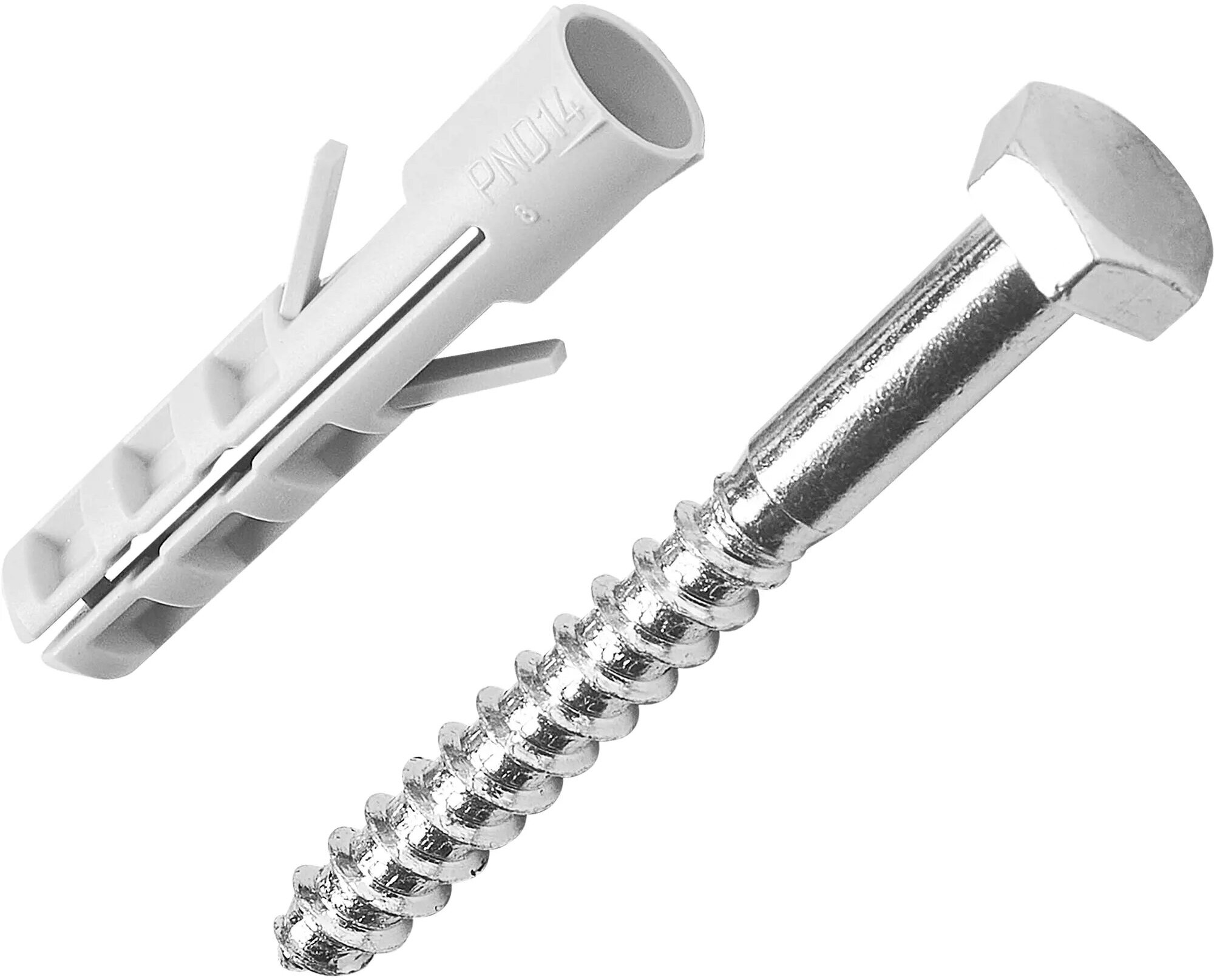 фото Дюбель потайной Standers PND 14х70 мм, с шурупом 10х90 мм, нейлон, 4 шт.