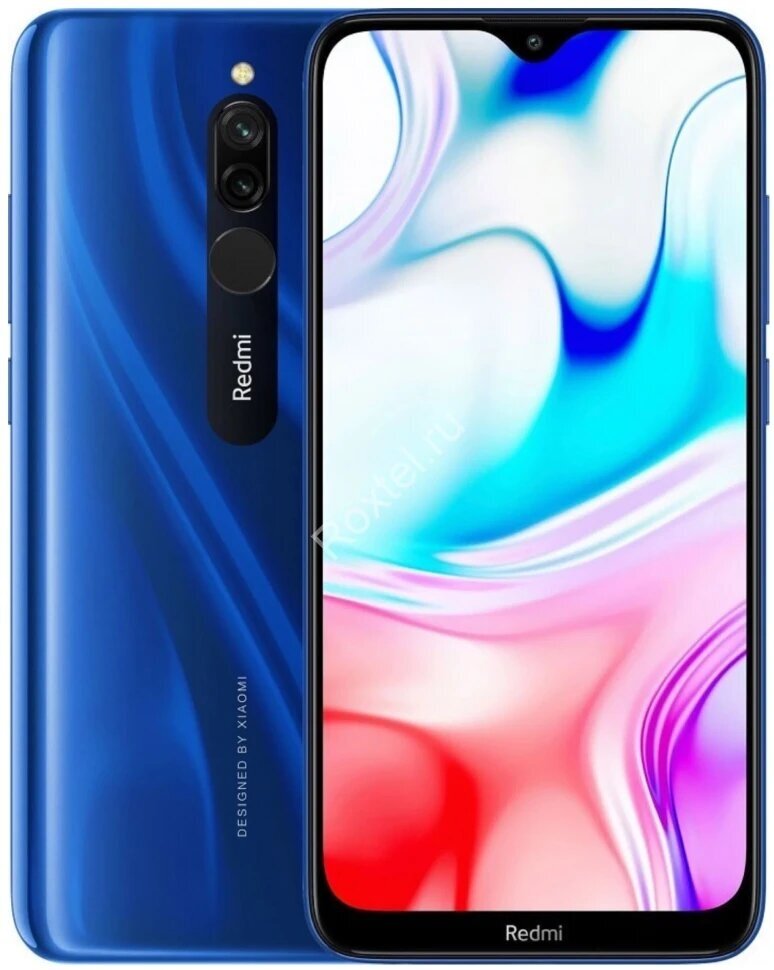 Xiaomi Redmi 8 4/64 ГБ Global, голубой сапфир