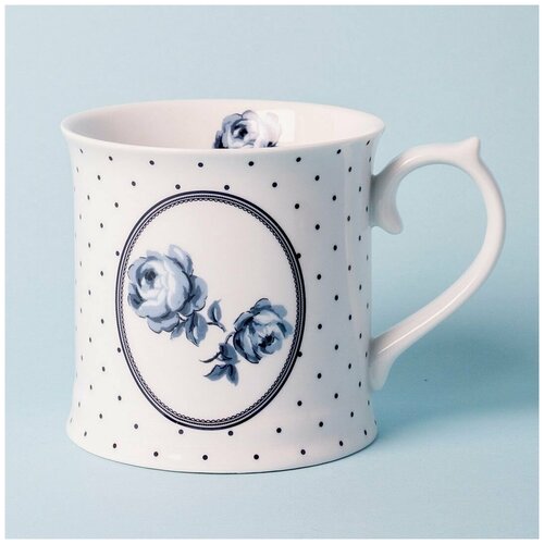 Кружка Katie Alice Vintage Indigo White Spot 400 мл, фарфор