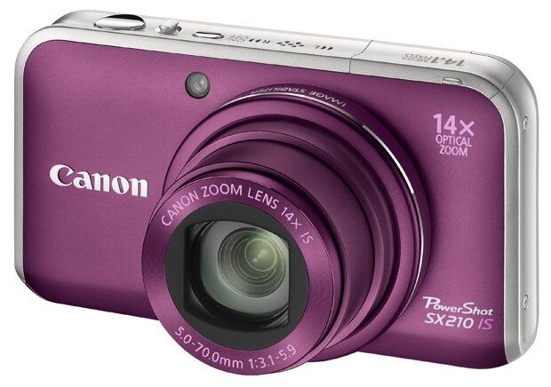 Фотоаппарат Canon PowerShot SX210 IS,фиолетовый