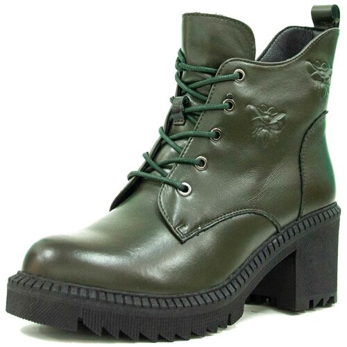 фото Ботинки baden, зимние,натуральная кожа, размер 39, зеленый