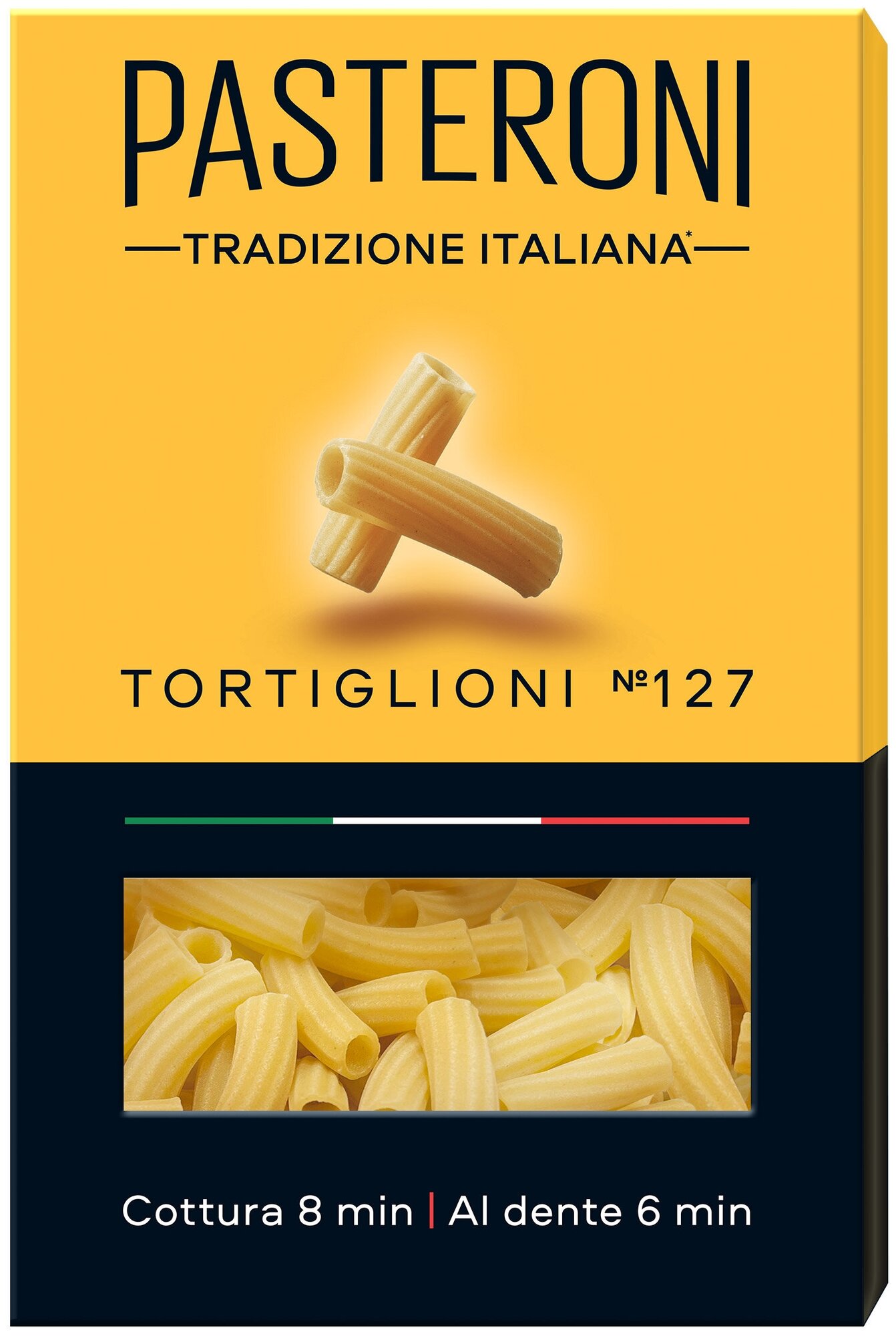 Макаронные изделия Pasteroni из твердых сортов пшеницы Тортильони №127, 400г. - фотография № 7