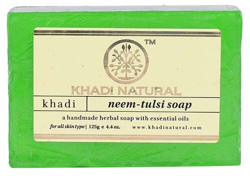Khadi Natural Мыло кусковое Neem-tulsi soap, 125 мл, 125 г