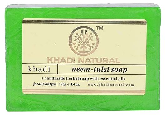 Khadi Natural Мыло кусковое Neem-tulsi soap