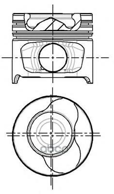 Поршень Dm.76.00x2.0x2.0x2.5 Std Цена За 1 Шт NURAL арт. 87-123400-20