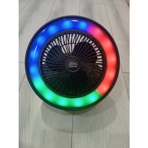 Портативная Bluetooth колонка ZQS-1457 с вентилятором светомузыкой 4В1 199000₽