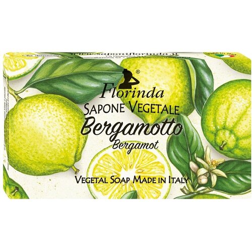 FLORINDA Bergamotto Мыло для тела Бергамот, 200 г мыло на веревке florinda fir and alpin rose 200 г