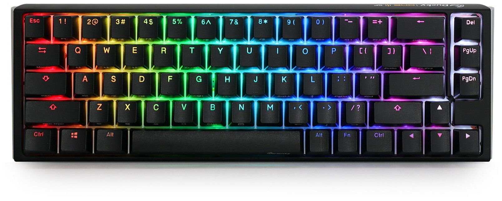 Игровая механическая клавиатура Ducky One 3 SF Black переключатели Cherry MX RGB Silent Red, русская раскладка