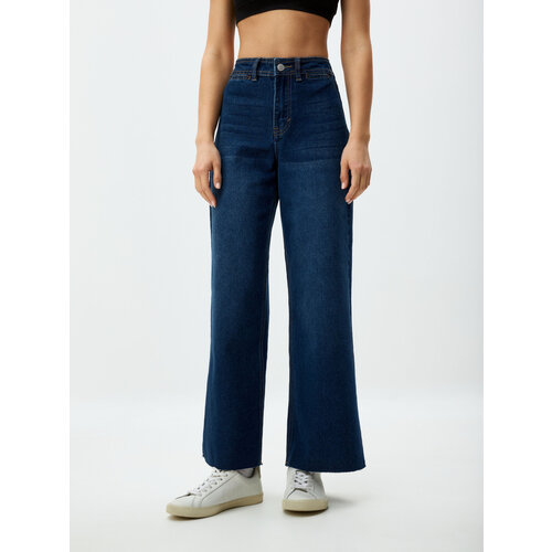Джинсы кюлоты Sela, размер XS INT, синий джинсы широкие mewei свободный силуэт карманы размер 110 серый