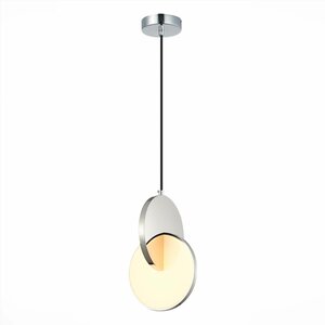 Подвесной светильник ST Luce Eclisse SL6107.113.01 (Италия), люстра в цвете хром, 1*LED, 12 Ватт