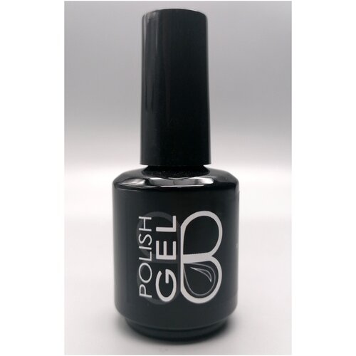 Гель-лаковое цветное покрытие Polish gel BLACK 15 ml