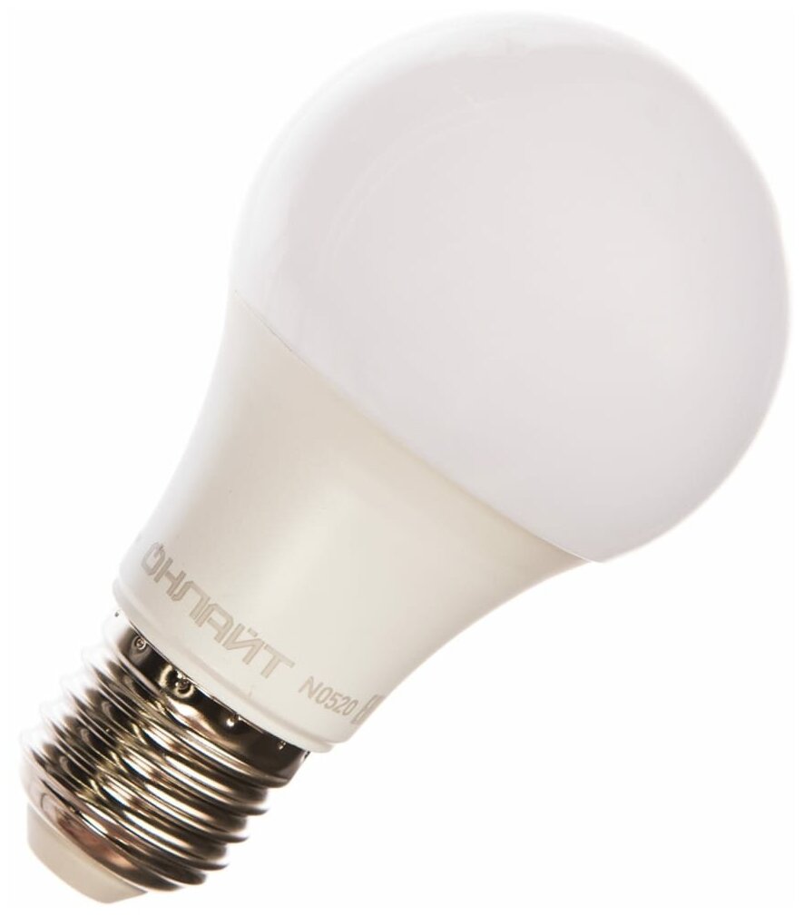Лампа светодиодная онлайт 71682, E27, A60, 12 Вт, 2700 К
