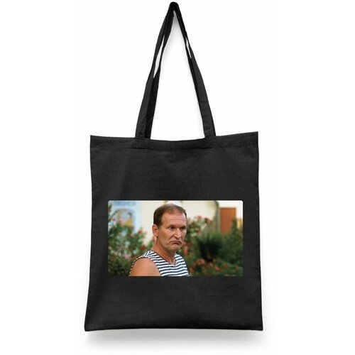 фото Сумка-шоппер унисекс каждому своё "сваты/сериал" черная