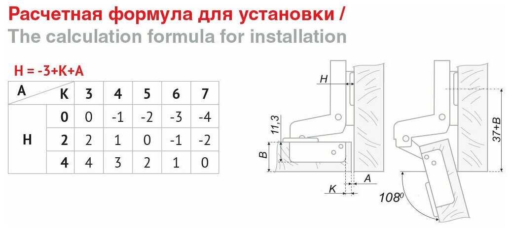 Комплект из 2 вкладных петель без доводчика Boyard H102C02, угол открывания 108 градусов - фотография № 2