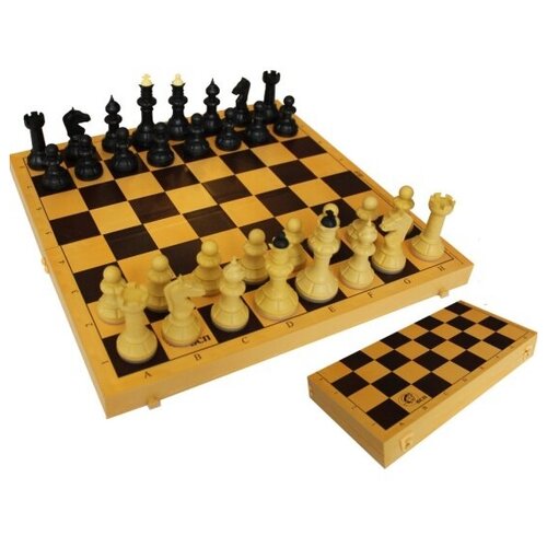 Шахматы владспортпром обиходные с шахматной доской, пластик