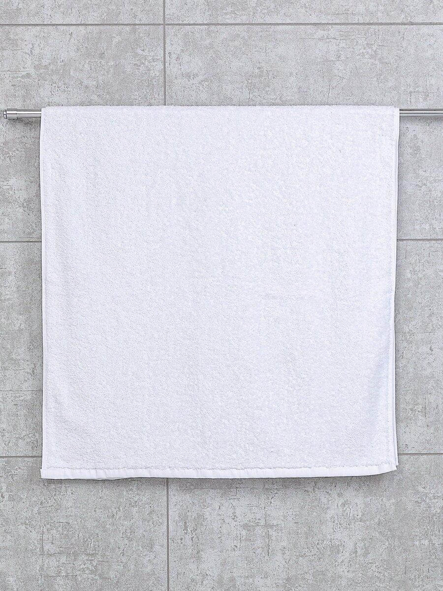 Махровое полотенце Sandal "люкс" 70*140 см., цвет - белый - фотография № 4