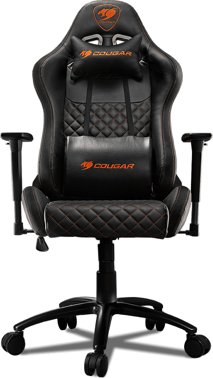 Компьютерное кресло COUGAR Rampart игровое, обивка: искусственная кожа/текстиль, цвет: черный