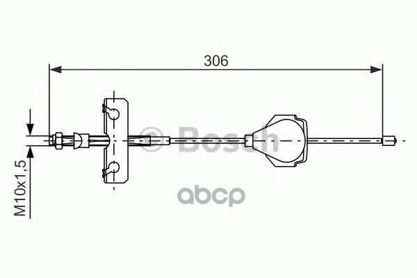 Трос Ручного Тормоза Bosch арт. 1987477990