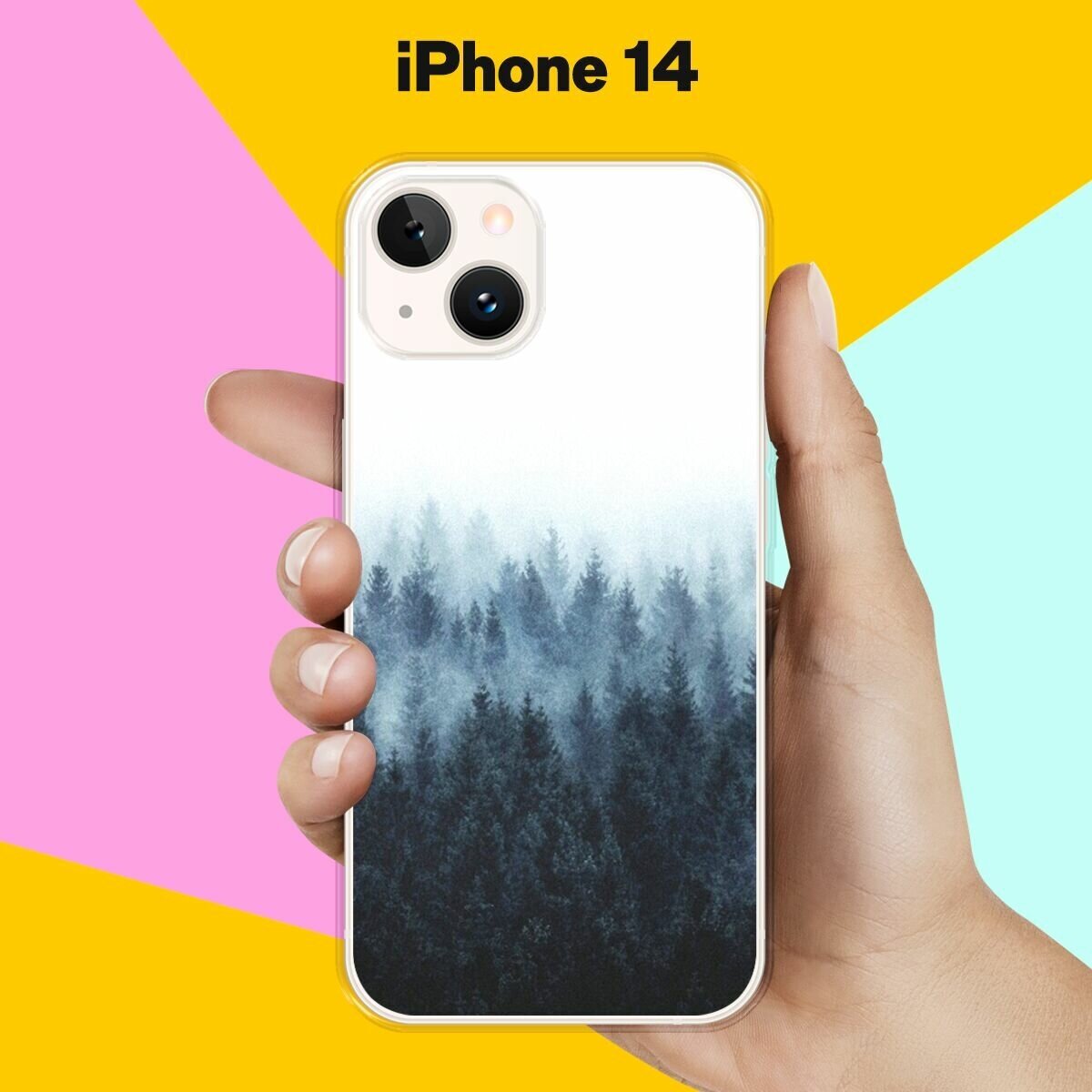 Силиконовый чехол на Apple iPhone 14 Пейзаж 40 / для Эпл Айфон 14