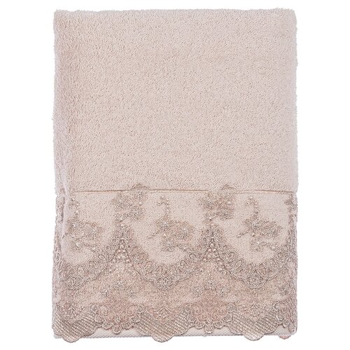 фото Tivolyo home regina лицевое полотенце бежевый