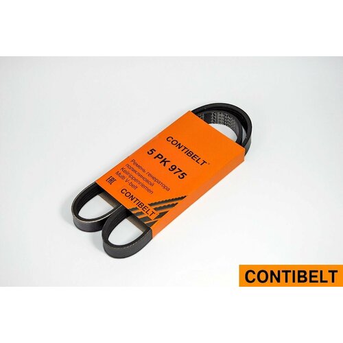 Ремень ручейковый CONTIBELT №5PK975 для а/м DAEWOO NEXIA; CHEVROLET LANOS с ГУР