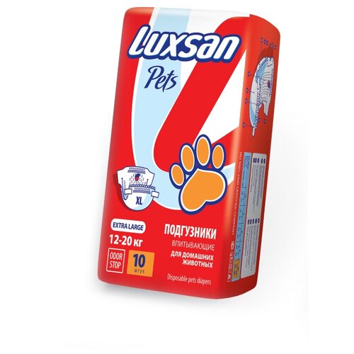 Подгузники для собак Luxsan Pets XLarge 11.5х13 см 11.5 см 13 см 10 шт. 1 шт. XL