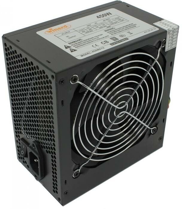 БП Winard 450W (450WA) ATX v2.2, 450W, 24+4pin, 2xSATA, 2xMolex, 1xFDD, OEM