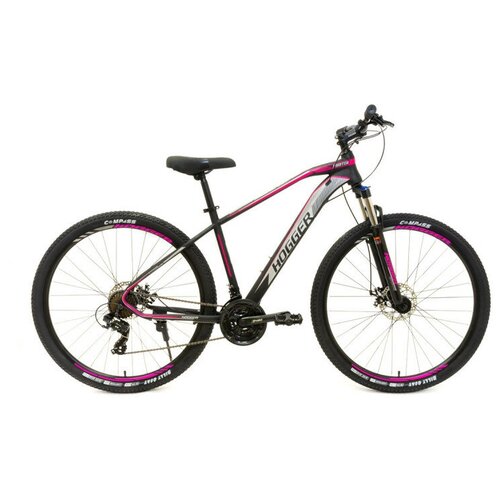 Велосипед 29 HOGGER POINTER MD 17 сталь 21-скор черно-пурпурный 2022 2185900₽